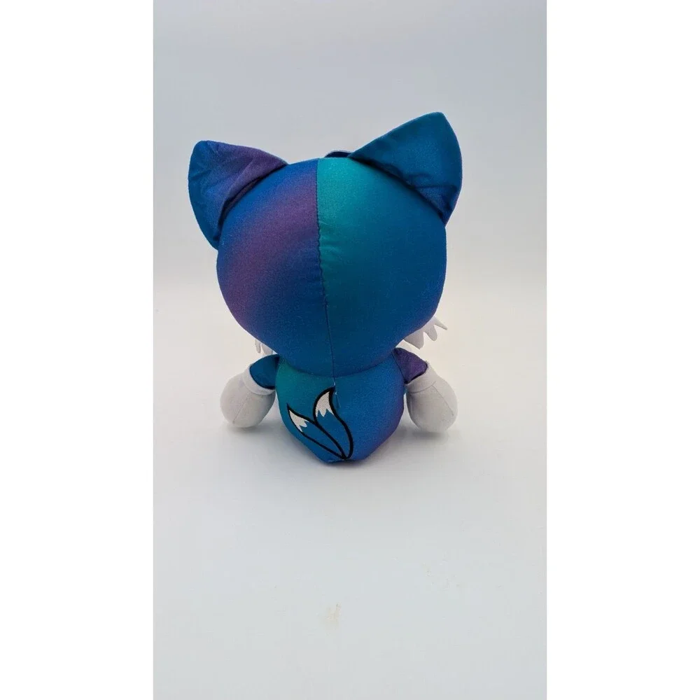Sonic Emoji Tails Blue Gradient Big Head Plush Toy Factory Sega